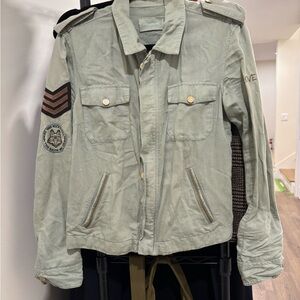 Zadig & Voltaire Light Green Military Jacket